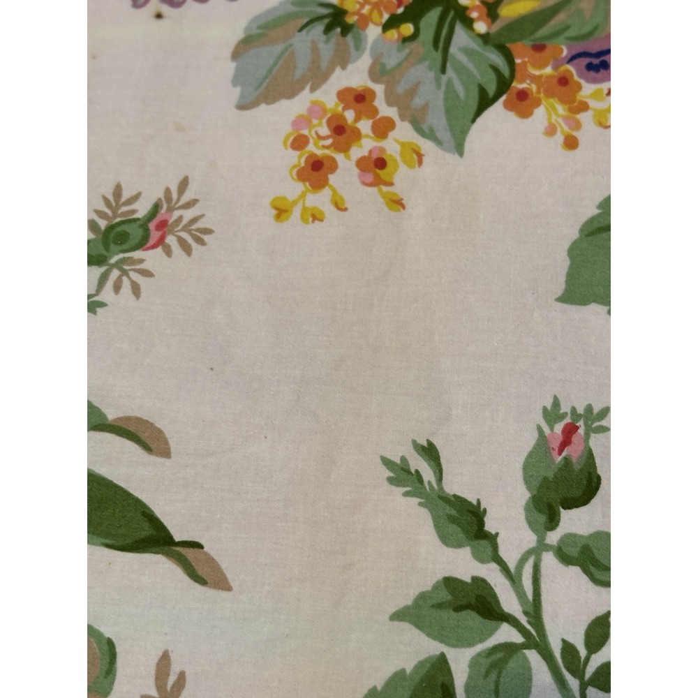 Vtg Ralph Lauren Southampton Shower Curtain Beach House Cotton Floral 66" x 70" - Picture 7 of 7